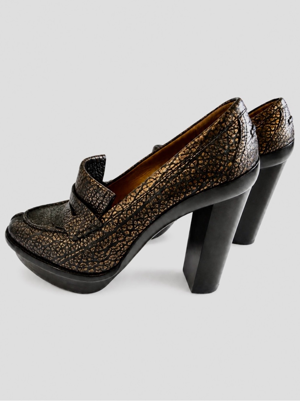 RARE Paul Smith Peggy Loafer Platform Heels EU 36 Dark Academia Pinup Whimsigoth